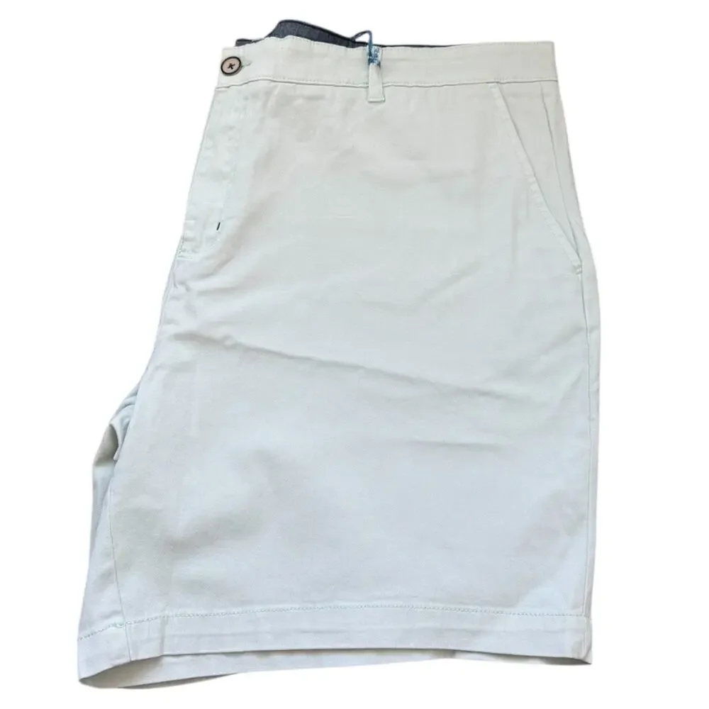 Caribbean Joe Shorts Mens Chino Aqua Size 42 Cotton Golf Stretch Comfort - Picture 7 of 7